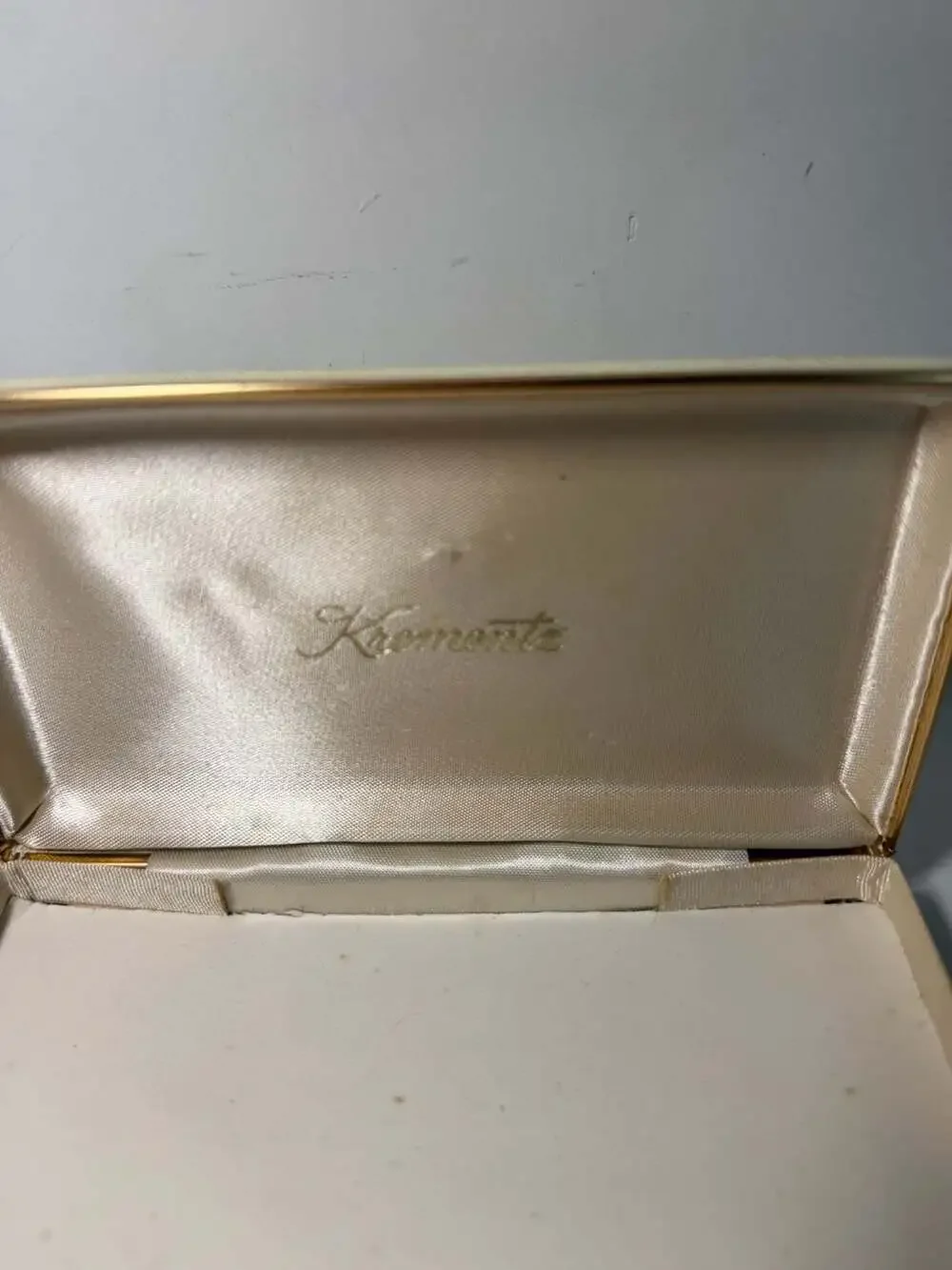Vintage Krementz Jewelry Presentation Box - Midcentury Modern Starburst Pattern